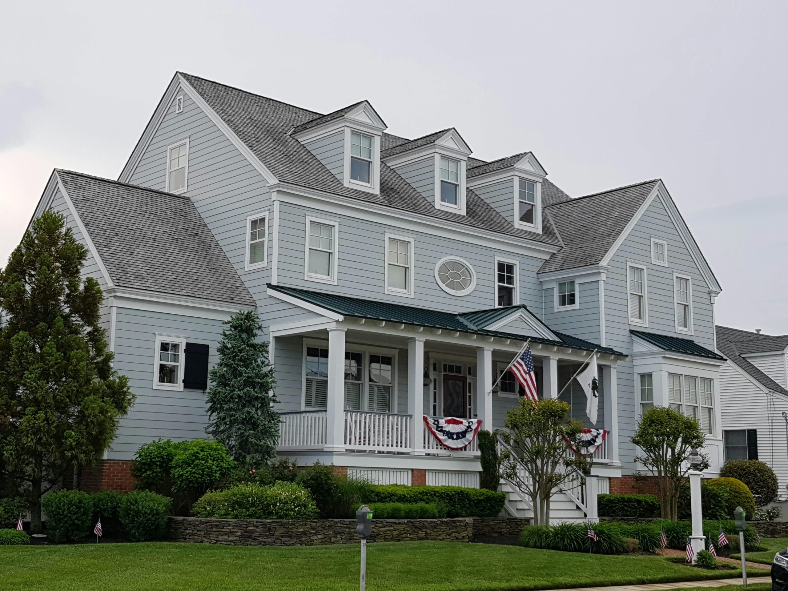 Roof replacement cost Northern Virginia colonial home suburban roofing