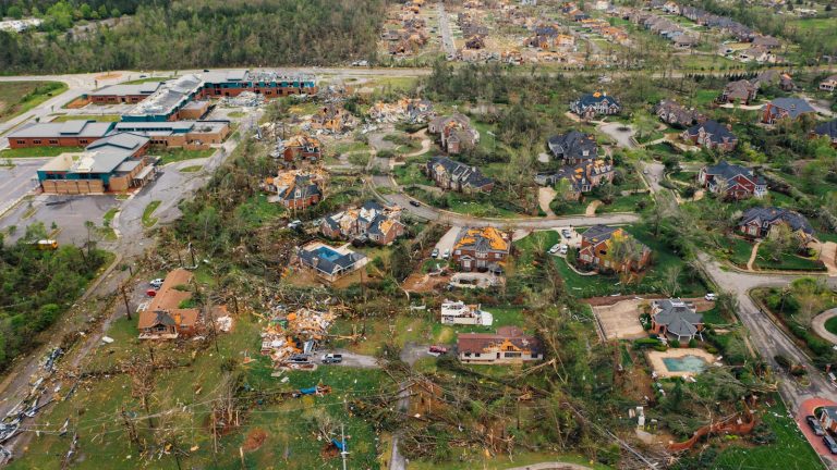 Storm damage roof claim Richmond Virginia residential neighborhood